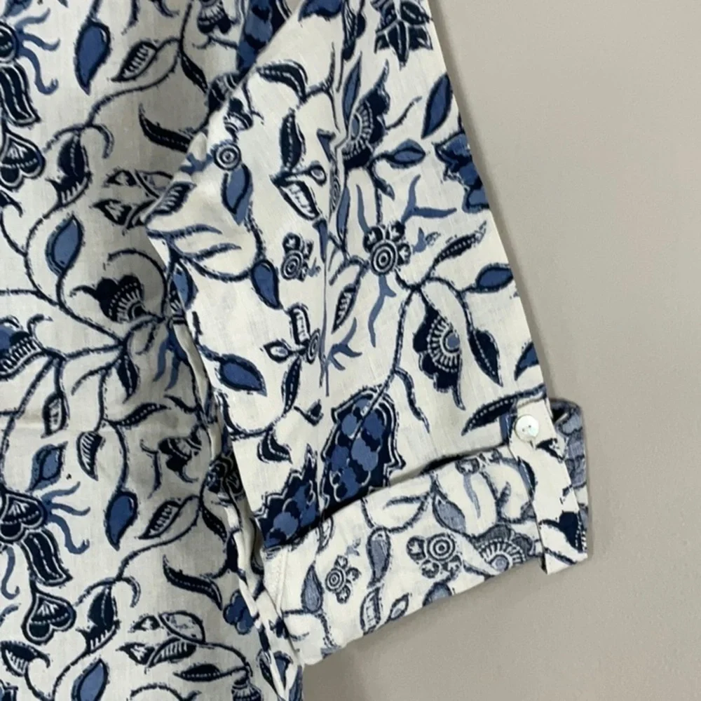 Rachel Zoe linen button up shirt - Picture 3 of 7
